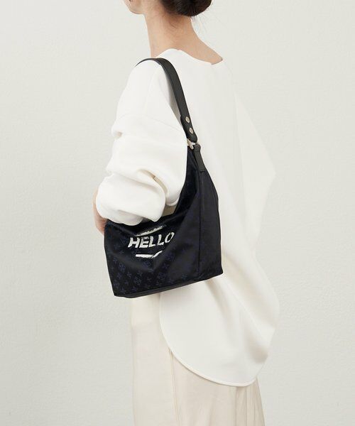 russet / ラシット ショルダーバッグ | ステンシル風プリント ナイロン2WAYミニショルダーバッグ | 詳細16