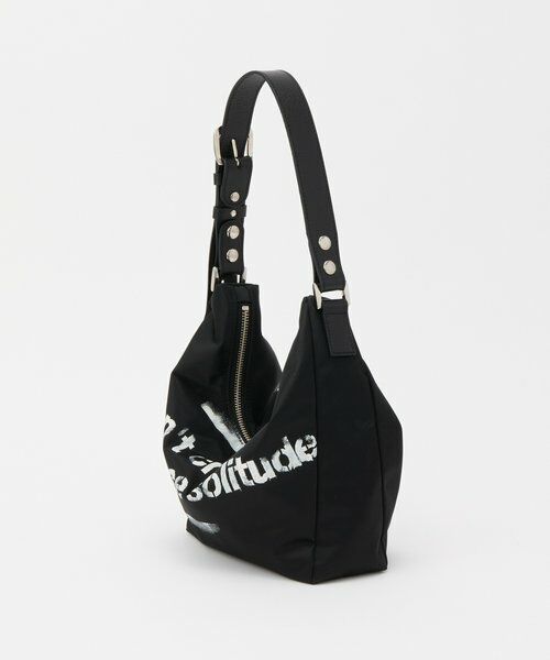 russet / ラシット ショルダーバッグ | ステンシル風プリント ナイロン2WAYミニショルダーバッグ | 詳細24