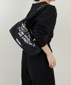 russet / ラシット ショルダーバッグ | ステンシル風プリント ナイロン2WAYショルダーバッグ