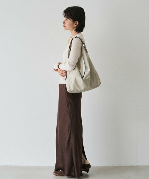 russet / ラシット ショルダーバッグ | ステンシル風プリント ナイロン2WAYショルダーバッグ | 詳細4