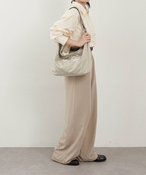 russet / ラシット ショルダーバッグ | ステンシル風プリント ナイロン2WAYショルダーバッグ | 詳細7