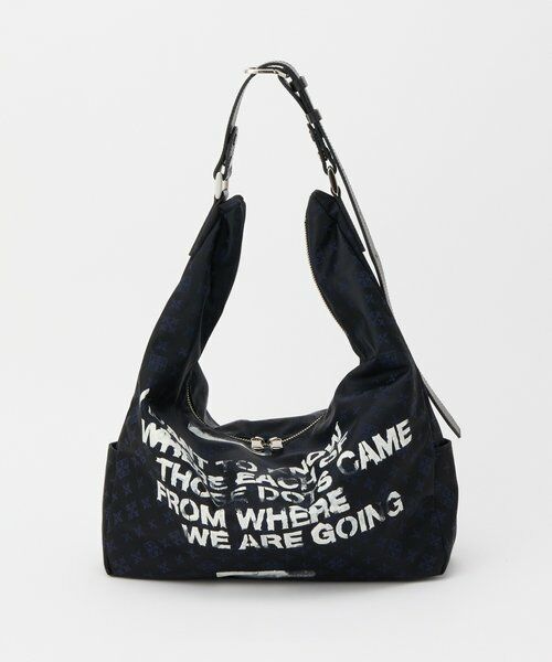 russet / ラシット ショルダーバッグ | ステンシル風プリント ナイロン2WAYショルダーバッグ | 詳細9