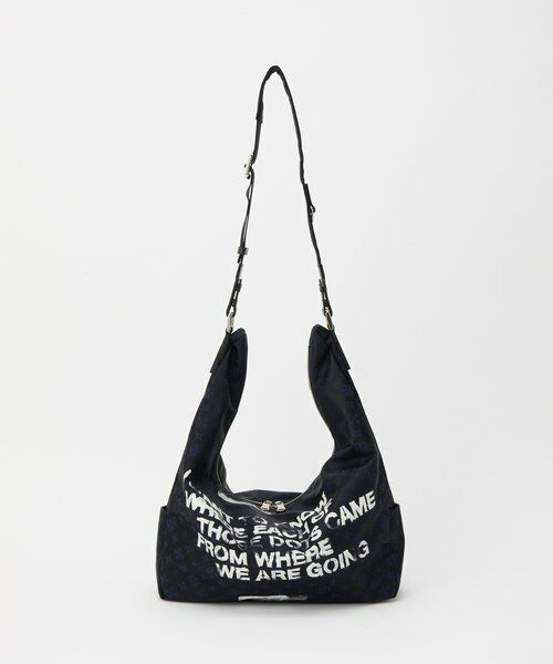 russet / ラシット ショルダーバッグ | ステンシル風プリント ナイロン2WAYショルダーバッグ | 詳細10