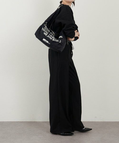 russet / ラシット ショルダーバッグ | ステンシル風プリント ナイロン2WAYショルダーバッグ | 詳細12