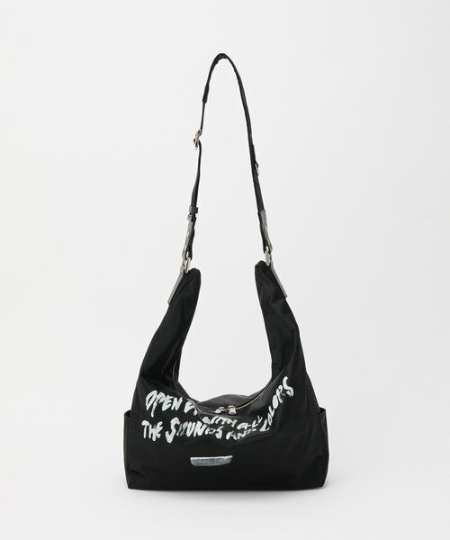 russet / ラシット ショルダーバッグ | ステンシル風プリント ナイロン2WAYショルダーバッグ | 詳細17