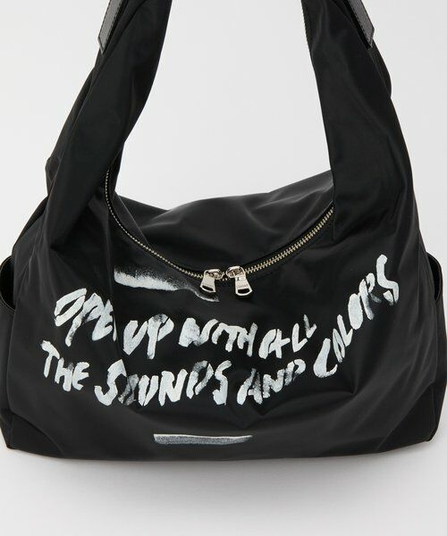 russet / ラシット ショルダーバッグ | ステンシル風プリント ナイロン2WAYショルダーバッグ | 詳細18