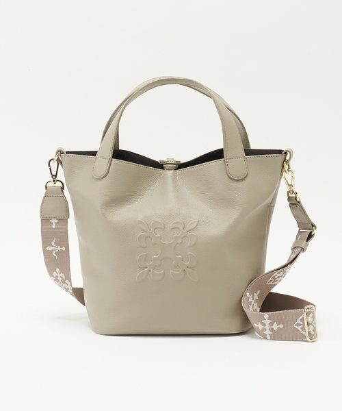 russet / ラシット トートバッグ | 《WEB限定》エンボスモノグラム2WAYミニトートバッグ | 詳細1