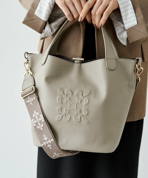 russet / ラシット トートバッグ | 《WEB限定》エンボスモノグラム2WAYミニトートバッグ | 詳細11