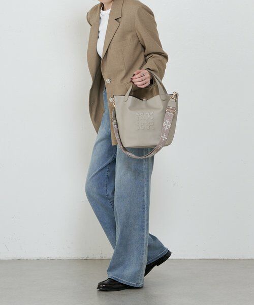 russet / ラシット トートバッグ | 《WEB限定》エンボスモノグラム2WAYミニトートバッグ | 詳細12