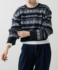 russet / ラシット ニット・セーター | フェアアイルクロップドニット