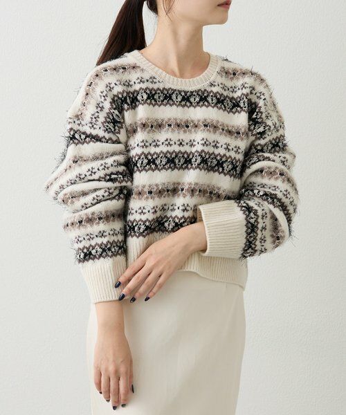 russet / ラシット ニット・セーター | フェアアイルクロップドニット | 詳細1