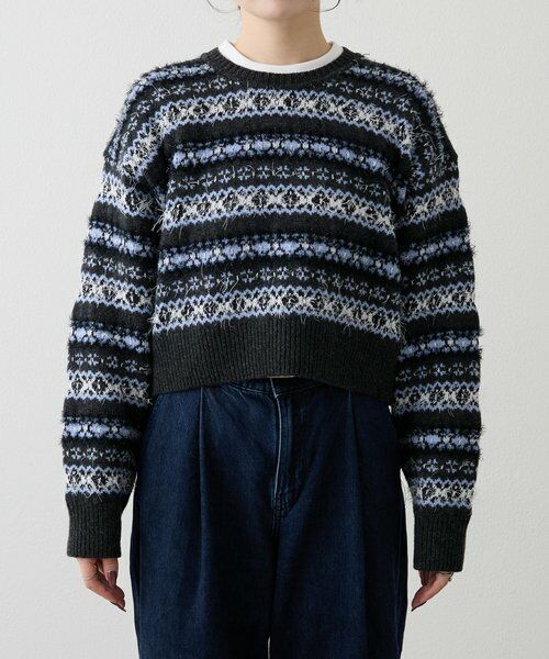 russet / ラシット ニット・セーター | フェアアイルクロップドニット | 詳細14