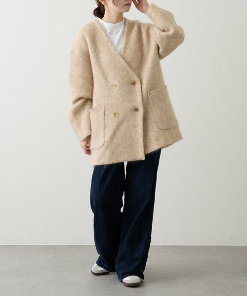 russet / ラシット その他アウター | モヘアダブルニットコート | 詳細1
