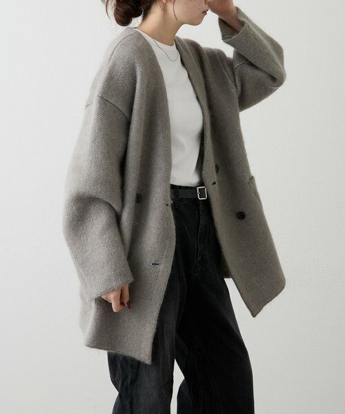 russet / ラシット その他アウター | モヘアダブルニットコート | 詳細19