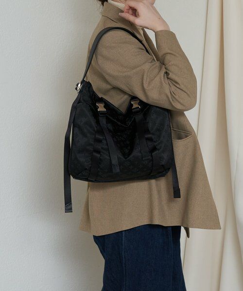 russet / ラシット ショルダーバッグ | ナイロンジャガードメタルバックルショルダーバッグ M | 詳細4