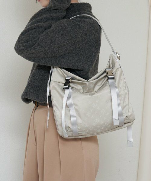 russet / ラシット ショルダーバッグ | ナイロンジャガードメタルバックルショルダーバッグ M | 詳細24