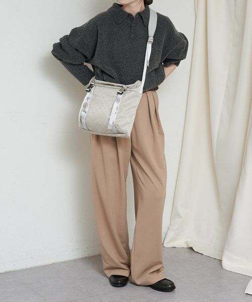 russet / ラシット ショルダーバッグ | ナイロンジャガードメタルバックルショルダーバッグ M | 詳細25