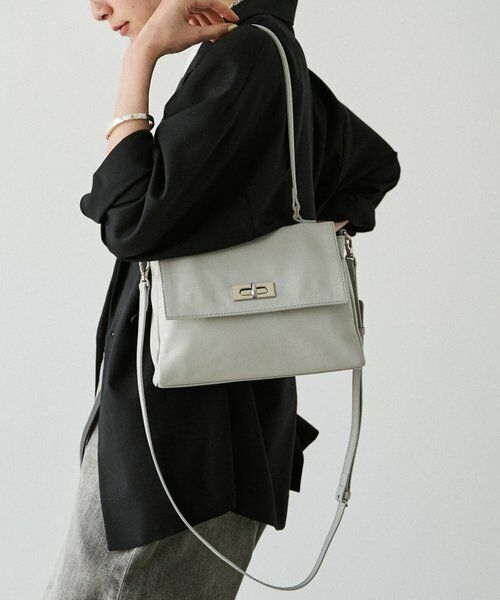 russet / ラシット トートバッグ | 《@__sereko.r__企画》ソフトレザーフラップミニトートバッグ（ライトグレー）