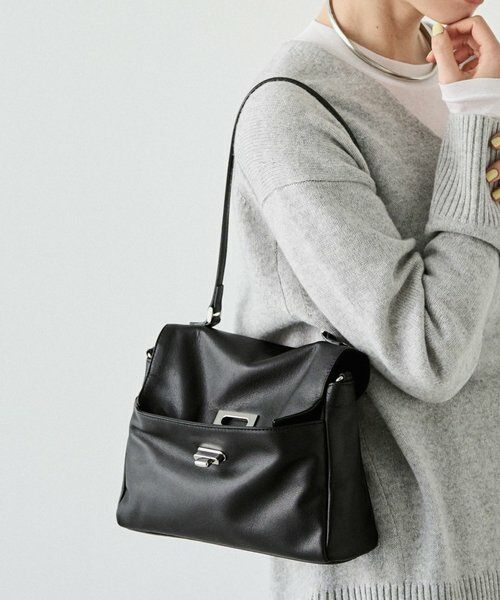 russet / ラシット トートバッグ | 《@__sereko.r__企画》ソフトレザーフラップミニトートバッグ（ブラック）