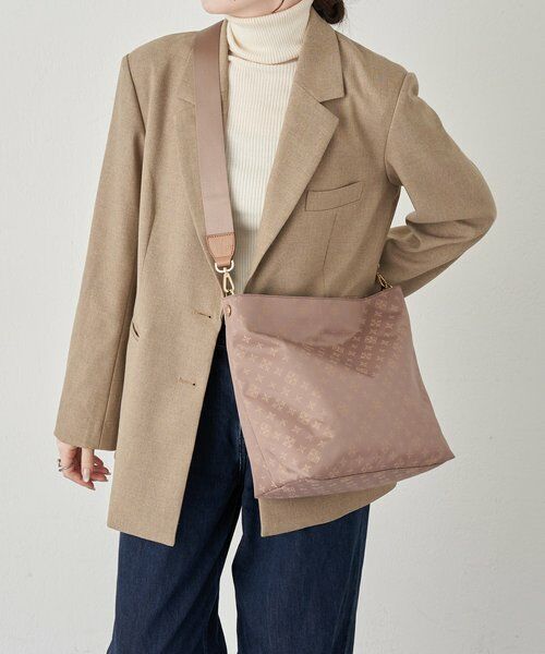 russet / ラシット ショルダーバッグ | ナイロンジャガード2WAYショルダーバッグ（モカ）