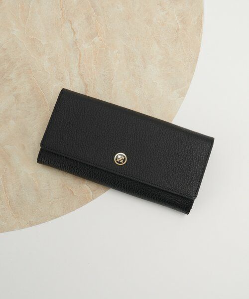 russet / ラシット 財布・コインケース・マネークリップ | サークルプレートロングウォレット（ブラック）