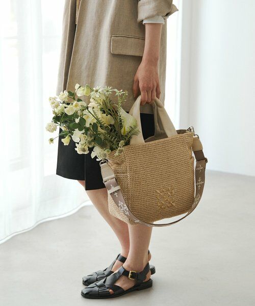 russet / ラシット トートバッグ | ナイロンラフィア2WAYトートバッグ | 詳細16