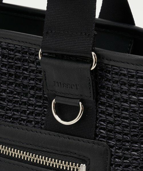 russet / ラシット ショルダーバッグ | ナイロンラフィア×クラウズナイロン コンビ2WAYミニトートバッグ | 詳細20