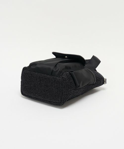 russet / ラシット ショルダーバッグ | ナイロンラフィア×クラウズナイロン コンビ2WAYミニトートバッグ | 詳細25