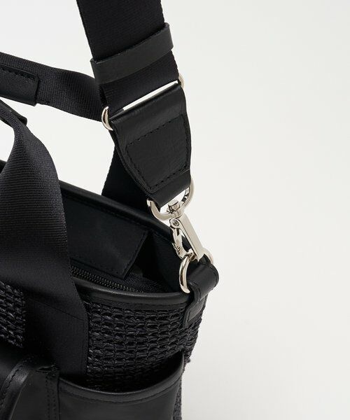 russet / ラシット ショルダーバッグ | ナイロンラフィア×クラウズナイロン コンビ2WAYミニトートバッグ | 詳細15