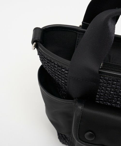 russet / ラシット ショルダーバッグ | ナイロンラフィア×クラウズナイロン コンビ2WAYミニトートバッグ | 詳細16