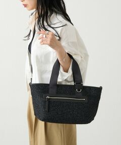 russet / ラシット トートバッグ | ナイロンラフィア×クラウズナイロン コンビ2WAYトートバッグ