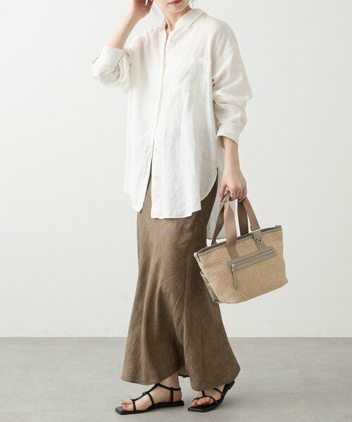 russet / ラシット トートバッグ | ナイロンラフィア×クラウズナイロン コンビ2WAYトートバッグ | 詳細20