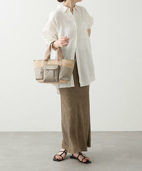 russet / ラシット トートバッグ | ナイロンラフィア×クラウズナイロン コンビ2WAYトートバッグ | 詳細22