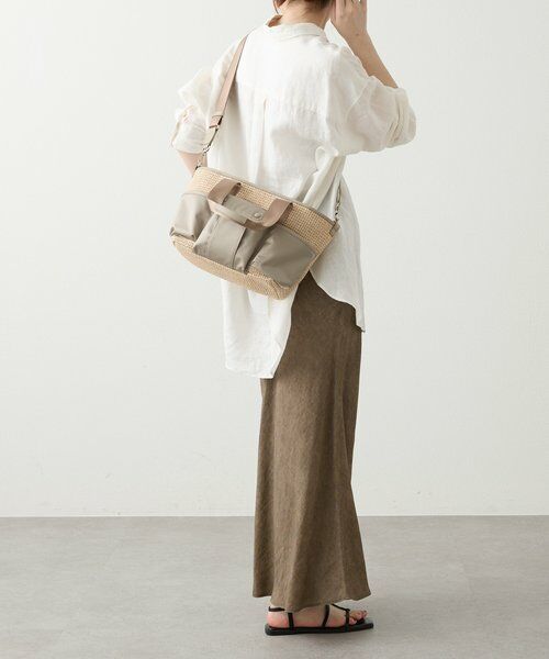 russet / ラシット トートバッグ | ナイロンラフィア×クラウズナイロン コンビ2WAYトートバッグ | 詳細24