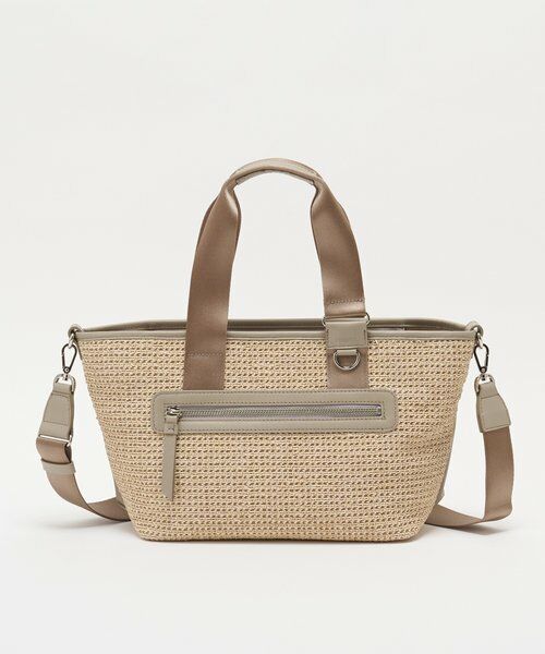 russet / ラシット トートバッグ | ナイロンラフィア×クラウズナイロン コンビ2WAYトートバッグ | 詳細3