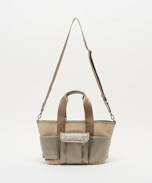 russet / ラシット トートバッグ | ナイロンラフィア×クラウズナイロン コンビ2WAYトートバッグ | 詳細4