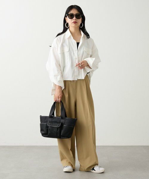 russet / ラシット トートバッグ | ナイロンラフィア×クラウズナイロン コンビ2WAYトートバッグ | 詳細28