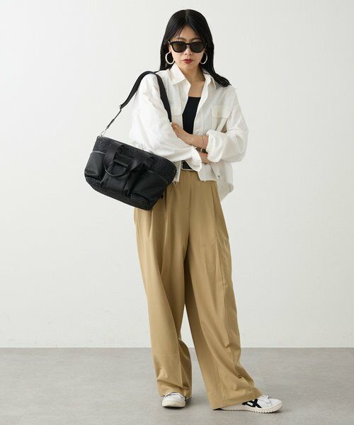 russet / ラシット トートバッグ | ナイロンラフィア×クラウズナイロン コンビ2WAYトートバッグ | 詳細30