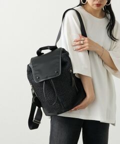 russet / ラシット リュック・バックパック | ナイロンラフィア×クラウズナイロンコンビリュックサック