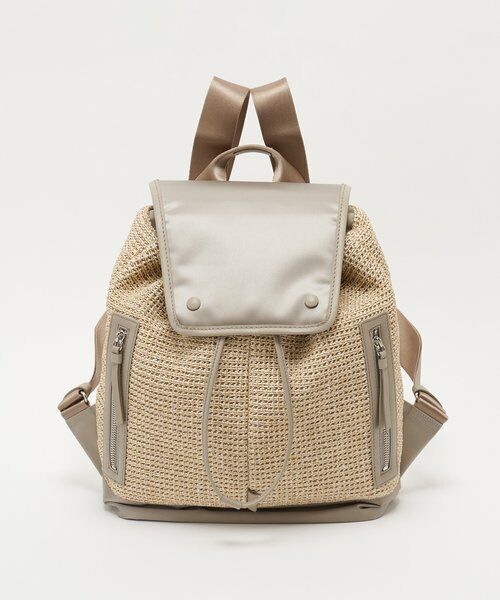 russet / ラシット リュック・バックパック | ナイロンラフィア×クラウズナイロンコンビリュックサック | 詳細1