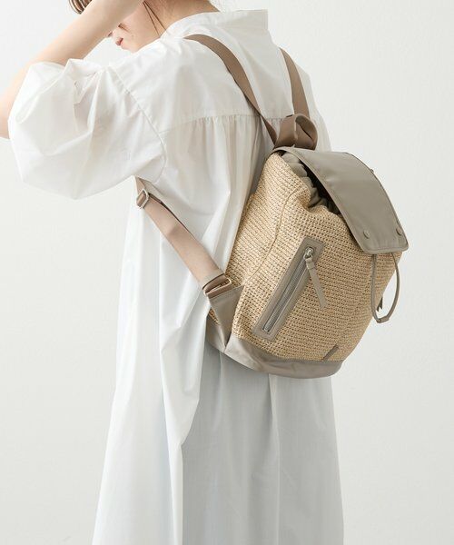 russet / ラシット リュック・バックパック | ナイロンラフィア×クラウズナイロンコンビリュックサック | 詳細15