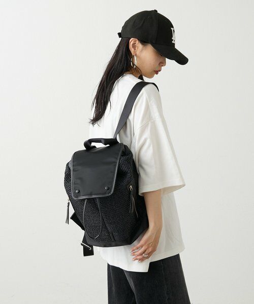 russet / ラシット リュック・バックパック | ナイロンラフィア×クラウズナイロンコンビリュックサック | 詳細20