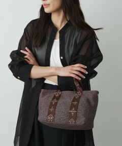 russet / ラシット トートバッグ | ナイロンラフィアデイリーミニトートバッグ