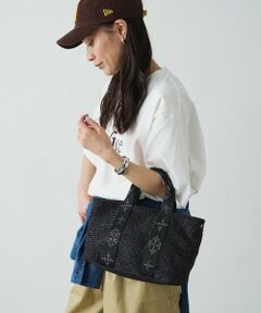 russet / ラシット トートバッグ | ナイロンラフィアデイリーミニトートバッグ