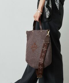 russet / ラシット トートバッグ | 《WEB限定》スリム2WAYトートバッグ <ナイロンラフィア>