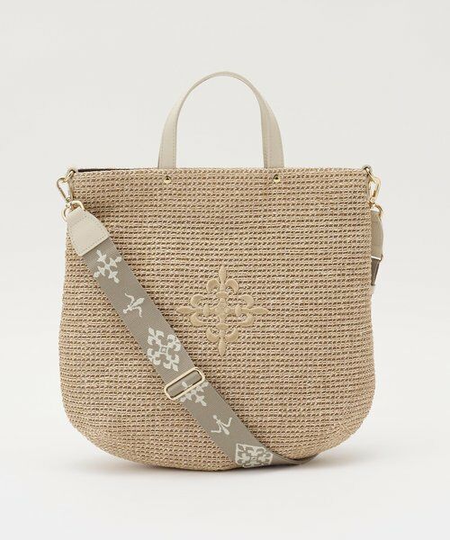 russet / ラシット トートバッグ | 《WEB限定》スリム2WAYトートバッグ <ナイロンラフィア> | 詳細1