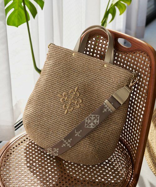 russet / ラシット トートバッグ | 《WEB限定》スリム2WAYトートバッグ <ナイロンラフィア> | 詳細14