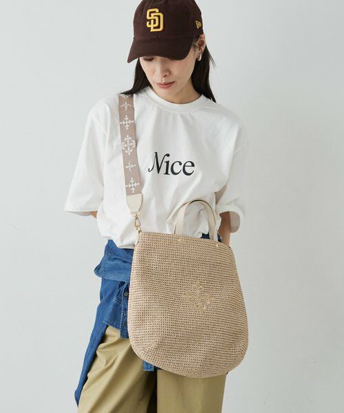 russet / ラシット トートバッグ | 《WEB限定》スリム2WAYトートバッグ <ナイロンラフィア> | 詳細17