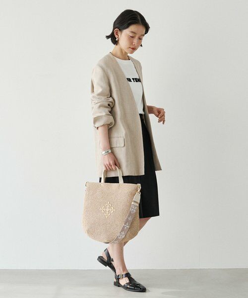 russet / ラシット トートバッグ | 《WEB限定》スリム2WAYトートバッグ <ナイロンラフィア> | 詳細18