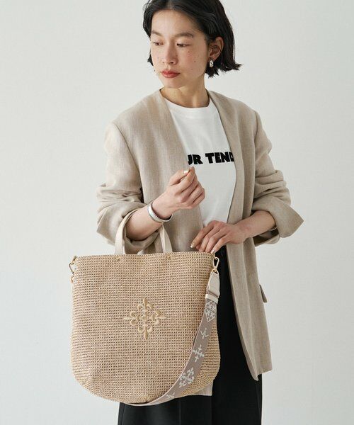 russet / ラシット トートバッグ | 《WEB限定》スリム2WAYトートバッグ <ナイロンラフィア> | 詳細19